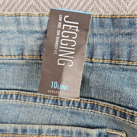 Aeropostale Jeans Women's Size 10 Long Jegging Light Blue Wash Style# 19 B070 7E - Picture 8 of 16